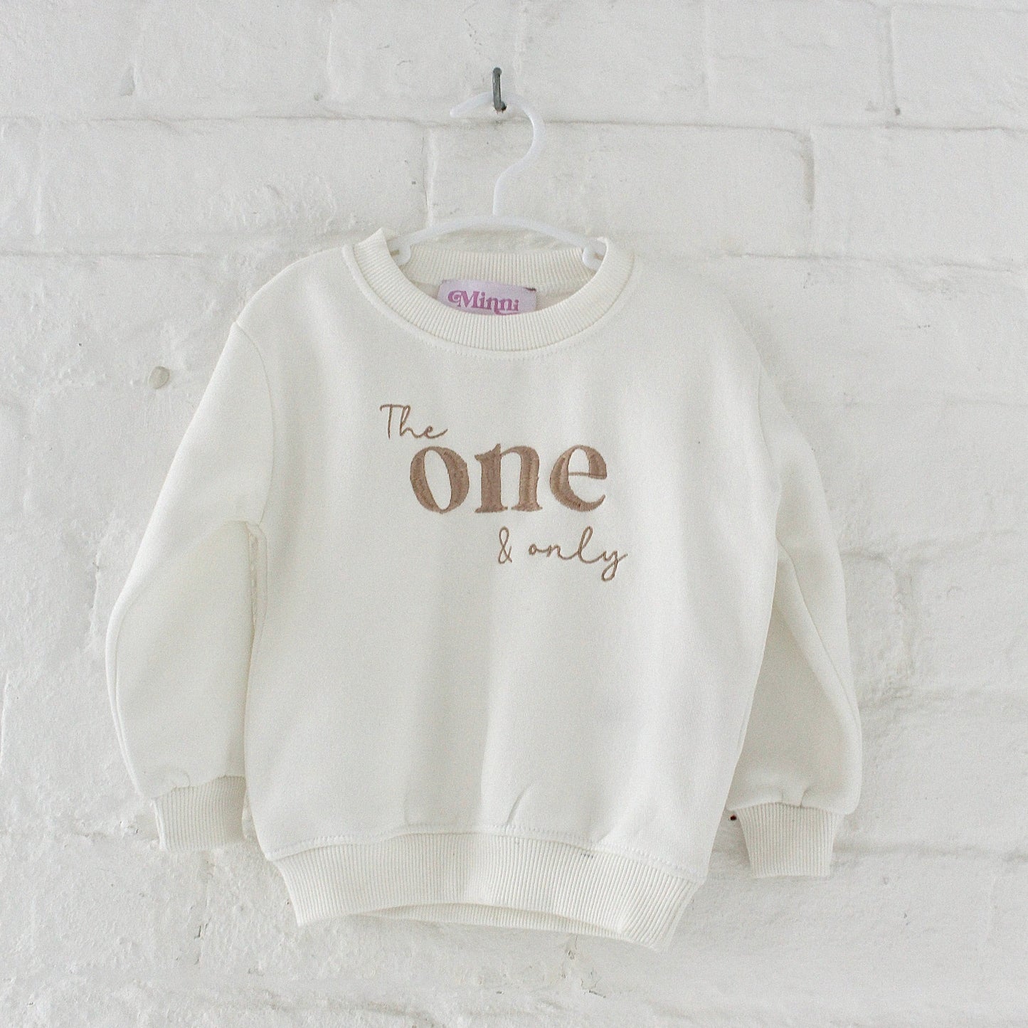 'The one and only' birthday embroidered sweatshirt