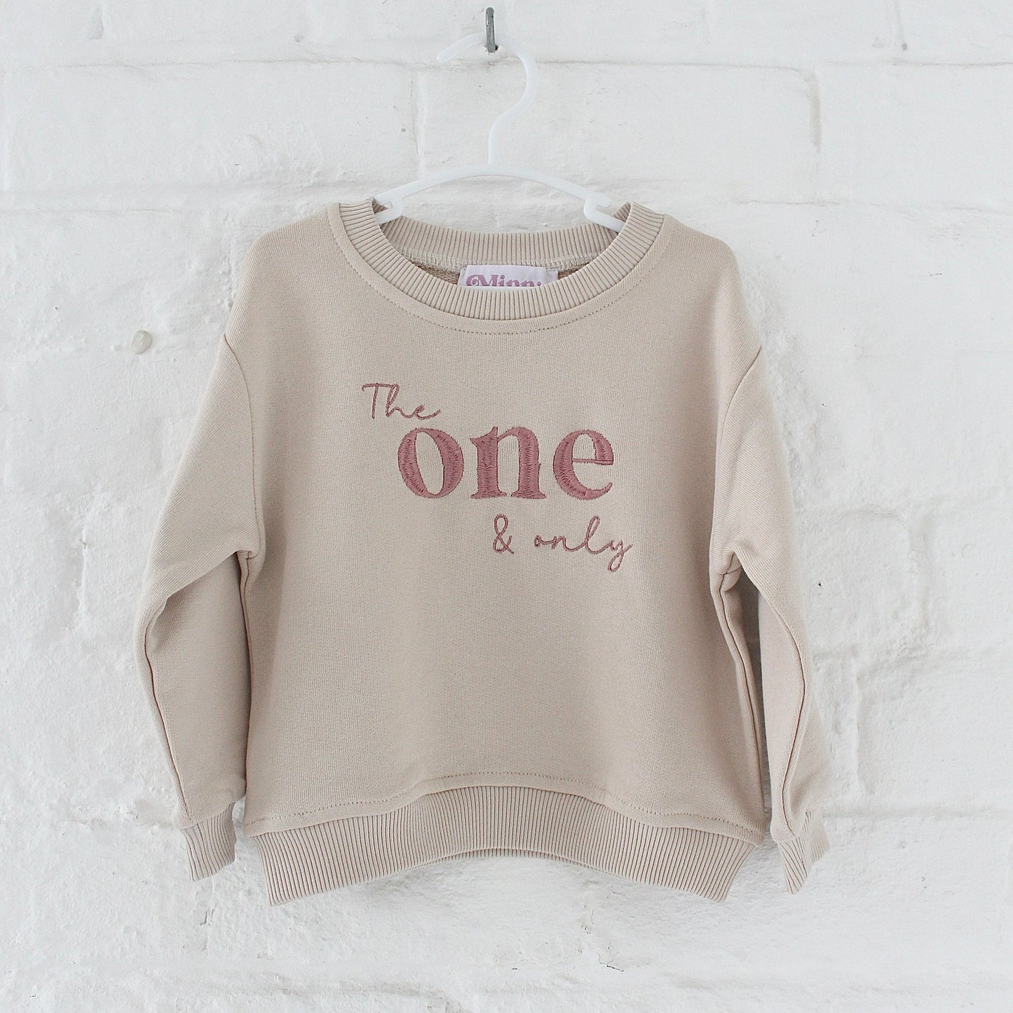 'The one and only' birthday embroidered sweatshirt