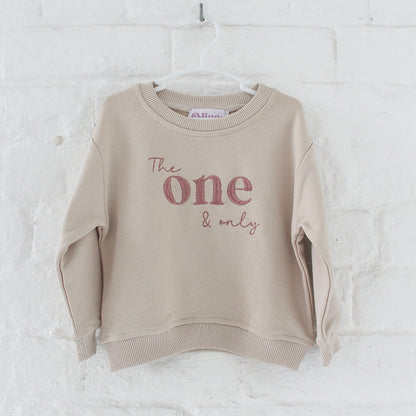 'The one and only' birthday embroidered sweatshirt