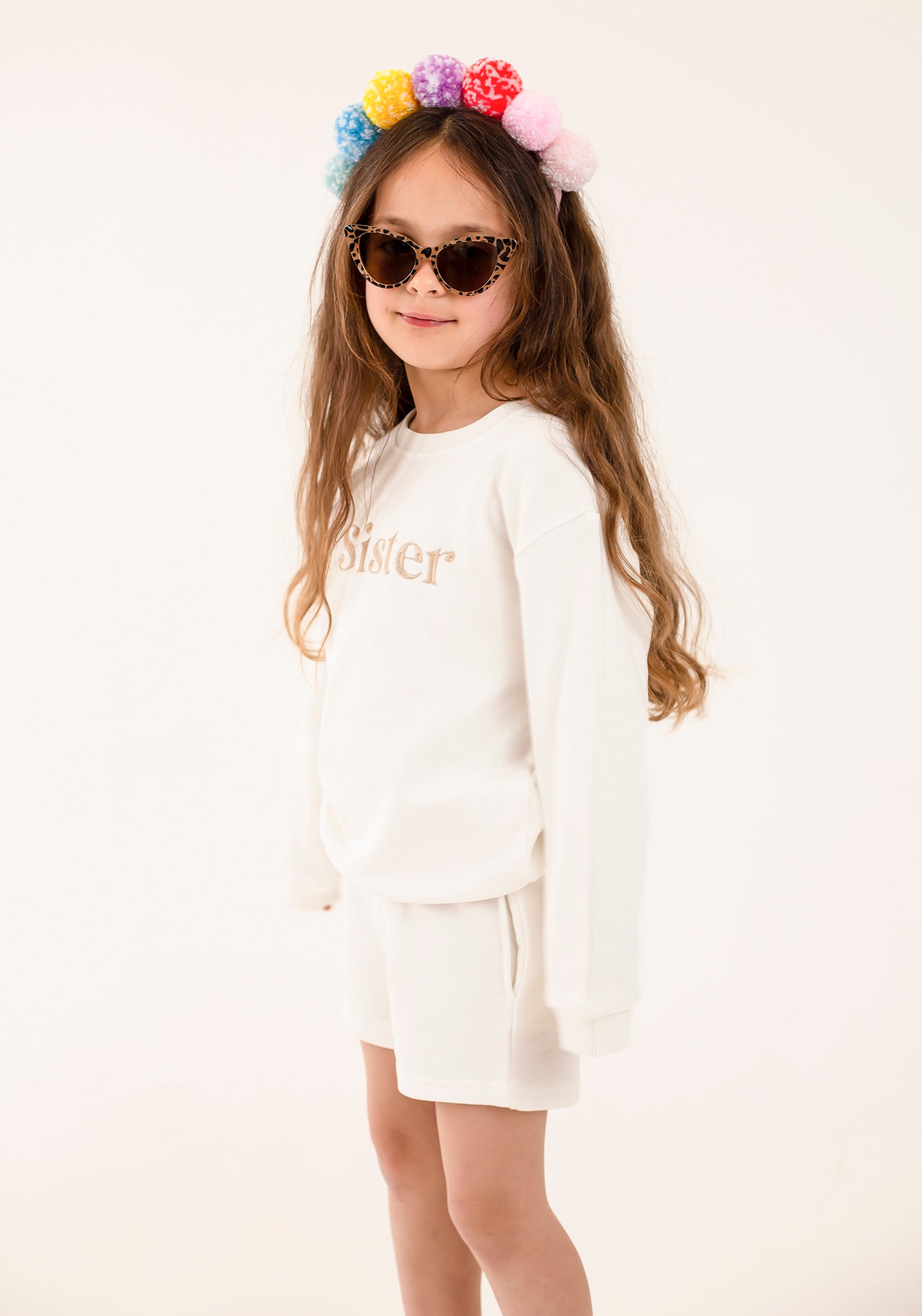 'Sister' embroidered sweatshirt