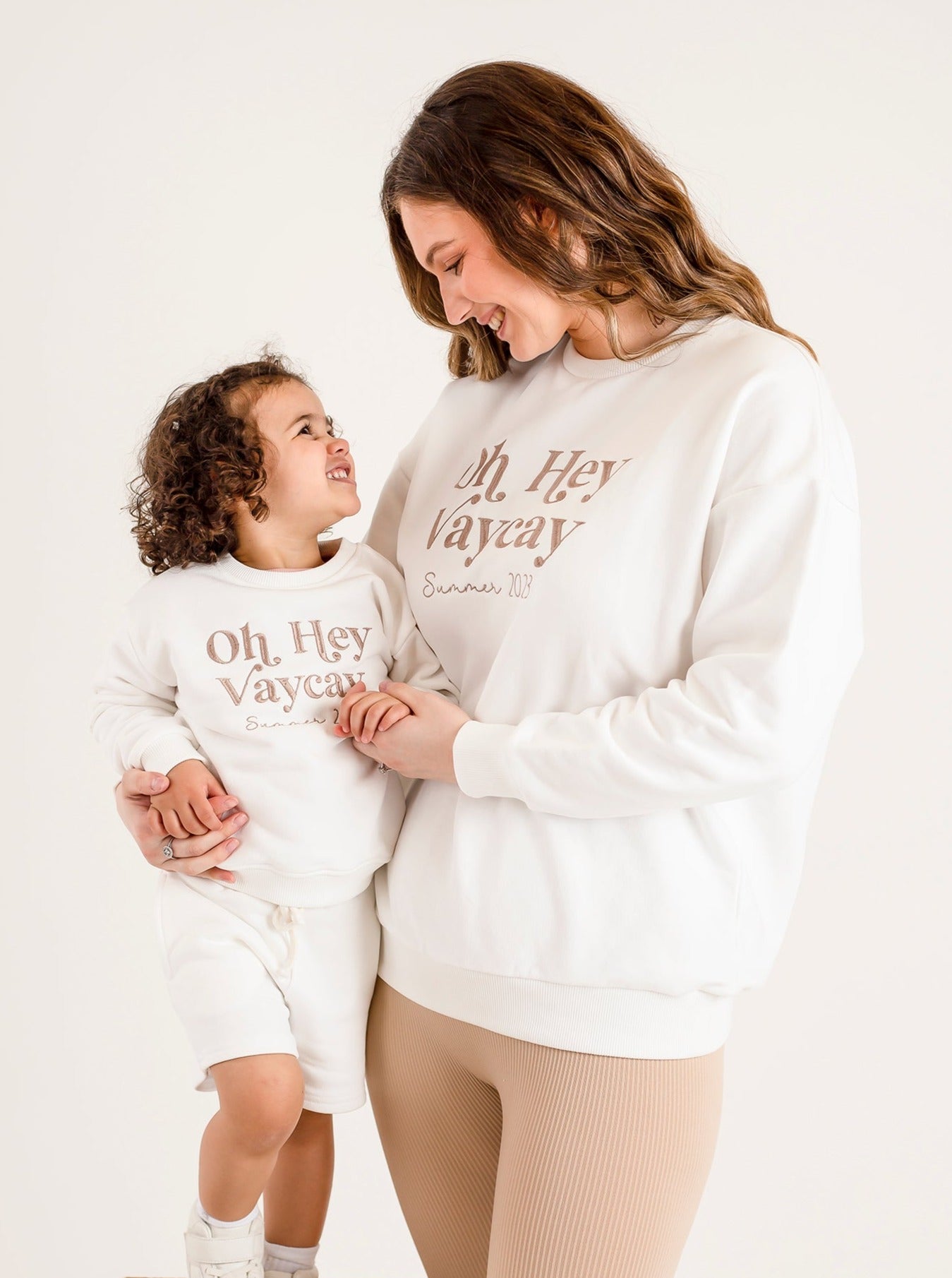 Ladies 'Oh hey vaycay' embroidered sweatshirt