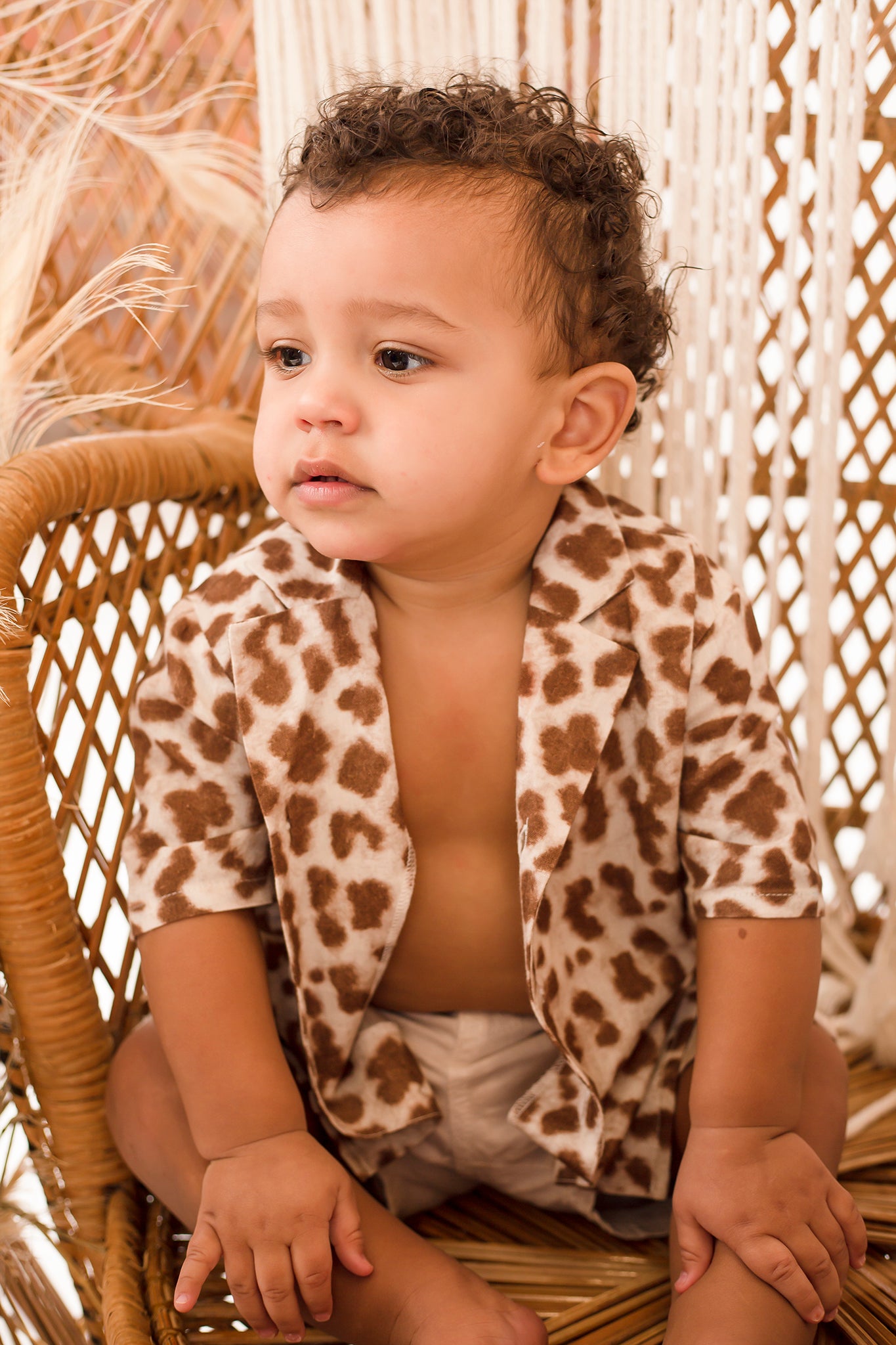 Boy's leopard shirt