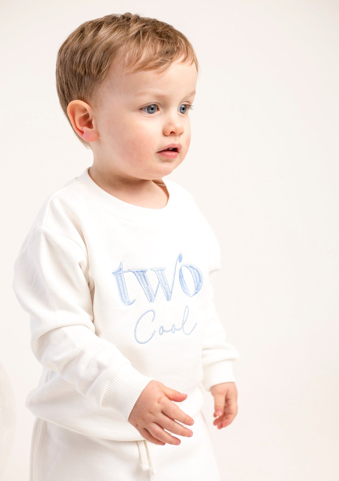 'Two Cool' birthday embroidered sweatshirt