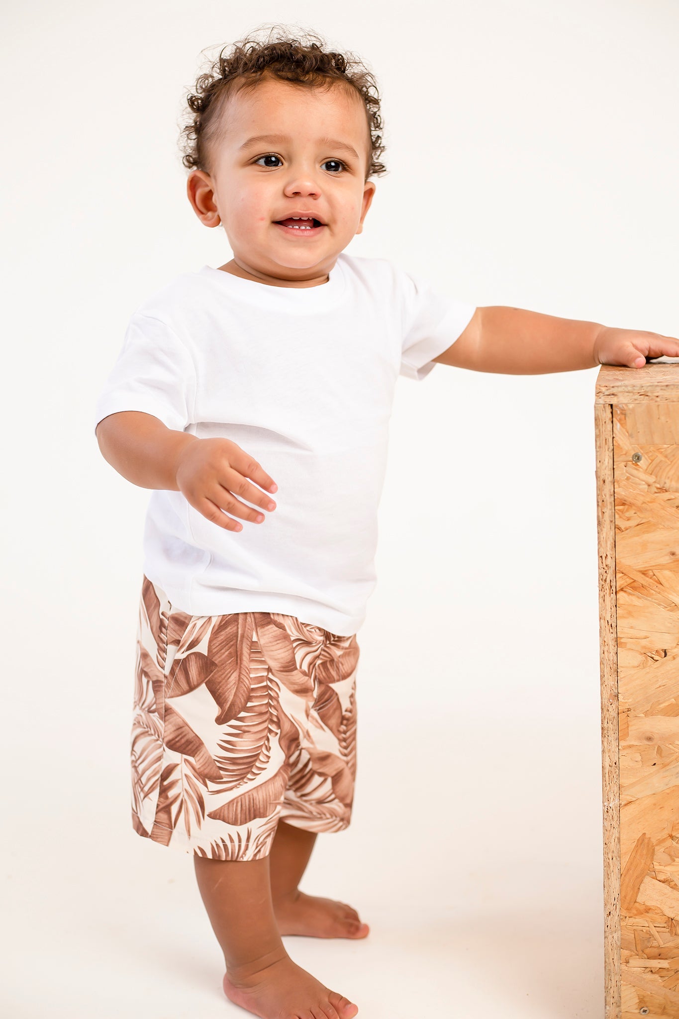 Boys jungle print swim shorts